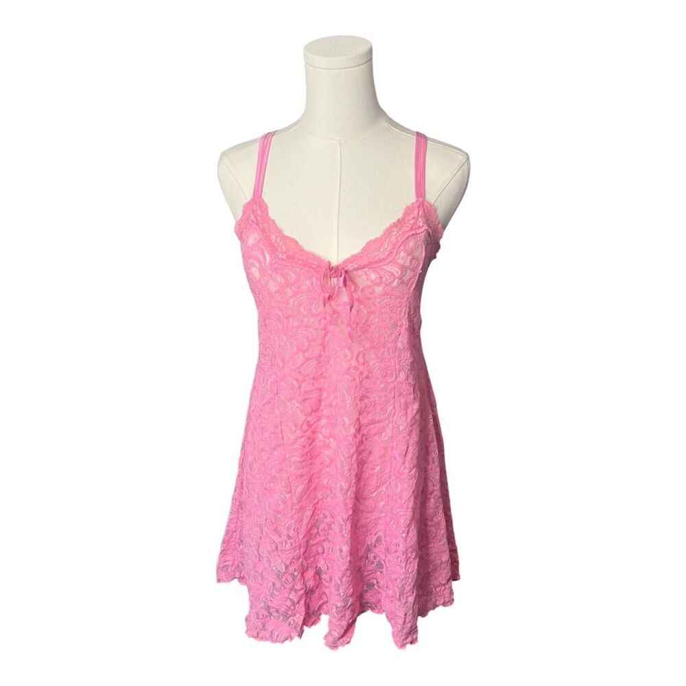 Delicates Pink Lace Slip Dress